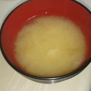 キャベツの芯と玉ねぎの味噌汁